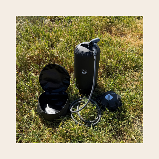 Douche à pompe à pied complète