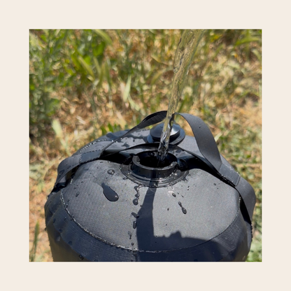 remplissage de la douche à pompe 